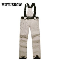 남 스키 바지 따뜻한 야외 스포츠 방수 THINKEN 여 눈 멜빵 겨울 스노우 보드 바지