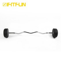 ifitfun 아이핏펀 고무 고정식바벨 컬바 10~30kg, 상세설명 참조, 고무컬바_15kg