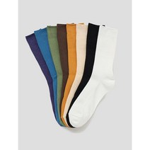 [에잇세컨즈] 솔리드 코튼 골지 삭스 8PCS PACK (2927KTWE28)