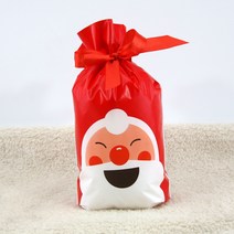 크리스마스 선물포장 리본 포장봉투 모음, 1.빨강산타