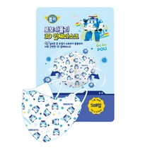로보카폴리 3D 입체 마스크 5매입 폴리 7세이하 유아용
