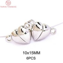 주얼리DIY세트 주얼리메이커 고급케이스 2827 6x12MM 8x14MM 24K 골드 컬러 황동 마그네틱 팔찌 걸쇠 비즈 Diy 쥬얼리 제작 재료 액세서리용 품질