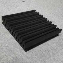 디퓨저 음향 확산 반사판 사운드 벽 녹음실 음향판, 블랙 요크 밴드 50*50cm