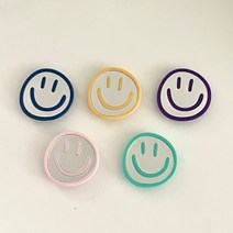 스마일 특이한 귀여운 거울 아크릴 동그라미 컬러 소품샵 추천 핸드폰 악세사리 그립톡, 민트
