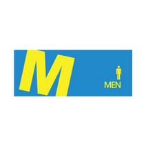 아트사인 멀티사인 컬러표지판 화장실표지판 화장실안내판 남자화장실 여자화장실 성별표시안내판, 1개, MEN(컬러멀티) 9020