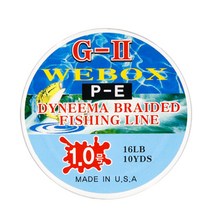 WEBOX G-2 PE합사 10YDS (민물목줄) PE라인, 5.0호