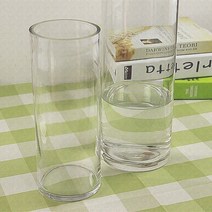 병 라운드 10cm 플라스틱 꽃병 구경 초대형 두꺼운 호텔 아크릴 투명-73245, 20. 스트레이트 입 15CM 높이