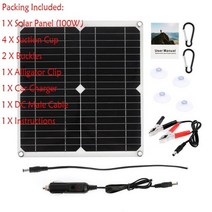 태양광발전기 가정용태양광 전지판 dc18v 200w solar panel kit 60a, 100w 패널