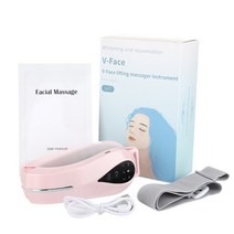 갈바닉 피부관리기 얼굴마사지기 V라인전용 브이넥케어 가정용 고주파마사지기 v 44, 분홍색, 협력사
