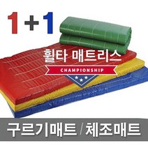 1+1 [휠타매트리스] 120x240x6cm 구르기매트 체조매트 학교체육 유아체육 체육관매트 낙법 착지매트, 청색(Blue), 깔끔형