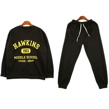 카라 기모 캐주얼 라운드 데일리 면접 남성 세트 꽃무늬 티셔츠 여자 조거바지 추리닝 겨울 맨투맨