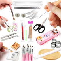 미니를사랑하는사람들 미니어쳐 미니어처 DIY 도구 단품, 2)화이트 점토밀대