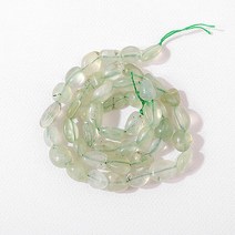 [5480-16]원석 못난이옥 약6x8mm 천연석 포도석 반줄(약19cm)
