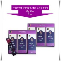 천수인 자연산 야생 개복숭아 생강스틱 15g 30포 목이 간지럽고 칼칼할때 목에 좋은 목건강영양제, 2박스, 15gx30포