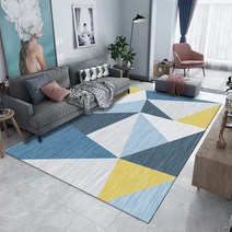 북유럽풍 대형 거실 카페트 사계절 극세사 소형 러그 매트 모음, 80×160cm + V