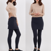 [쉬즈미] (LGS-803)베이직 4부 치마레깅스 빅사이즈여성 (5804487)