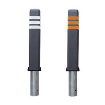 사각탄성볼라드 사각탄성3줄볼라드/충격/매립/회색 120(H850)x101.6x1200/13kg MSL0479-1, 형광색