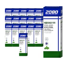 2080 자일리톨 애플민트향 치약 110g, 100g, 17개