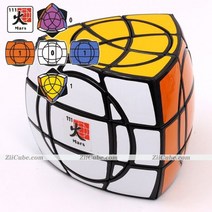 매직큐브 Mf8 Dayan 5 축 매직 큐브 크레이지 오면체 면, MarsHuoBlack