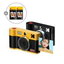 코닥 미니샷2 ERA MS200+카트리지 68매 번들 휴대용 폴라로이드 즉석카메라 사진인화 필름카메라 레트로카메라 포토프린터 스냅사진 사진인화기 필름인화 포토카드 카메라추천, 미니샷2 ERA MS200 68매 (옐로우)