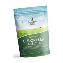오가닉 클로렐라 정제 비타민 B12와 E 철분 단백질 아미노산이 풍부 영국 균열 벽 300 x 500mg 150g, 300 카운트(1개 팩)