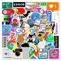 노트북 구글 브랜드 로고 캠핑 캐리어 스티커, 0106_스티커 모음