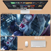 원신 카미사토 아야카 종려 벤티 소 키보드 마우스 장패드 대형 빅사이즈 긴 매트 패드 컴퓨터 게이밍 데스크, 3mm + 1개, AU + 800x400mm