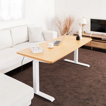 덱스탑 모션데스크 책상 듀얼모터 3단 프레임 P2친환경 상판 LPM 코팅 1600 x 730 x 25mm D30B 전문 설치기사방문, 상판대나무(1600mm)+다리블랙