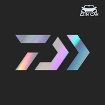 찐카 다이와 2 캠핑 데칼스티커 ZCCP-07 /캠핑스티커 /DAIWA스티커, 화이트, 대형