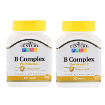 21st Century B Complex Plus Vitamin C 21 센츄리 복합 비타민 B+비타민 C 100정 2팩