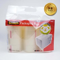[3M 테이프 정품] 3M 스카치 박스(택배포장) 테이프 12개 (48mm X 50M) / (3M Scotch Packaging Tape 12EA) / 코스트코 입점물품, 갈색(1팩=12EA)
