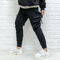 반즈 남자 테크웨어 건빵 카고지퍼 스트릿 밴딩 조거팬츠3color(M-3XL)