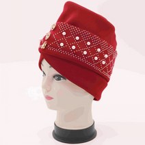 키코이 캉가 아프리카 자동차 Geles Aso Oke Headtie 이미 만든 Headties Shinning Sequins Turban Cap For Women Ready Fem, [05] 빨간