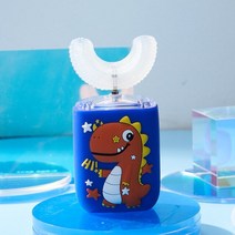 가성비어린이용 전동 칫솔 만화 패턴 360 도 U 모양 음파 충전식 IPX7 방수, 06 7-15 toothbrush