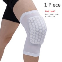 1pc 무릎 패드 슬리브 농구 탄성 무릎 보호대 보호 장비 슬개골 폼 배구 서포터 슬개골아대, 짧은 무릎 흰색, XL
