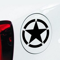 자동차 스크레치 기스 별모양 포인트 흠집 가리기 셀프 스티커, 블랙, 1개