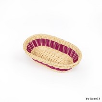 [노띵크]PP라탄 투톤 볼드 타원형 바구니S VPO-005 (퍼플), 상세페이지 참조, 상세페이지 참조