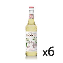 모닌 엘더플라워 시럽 700ml 1박스(6개), 단품