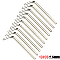 앙카L-타입 육각 렌치 키 10 개 옵션 1.5mm 2mm 3mm 6mm 수공구 스크루 드라이버, 03 2.5mm