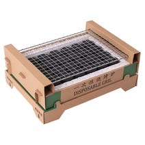 일회용 숯불 Parrilla Compacta 그릴 캠핑 액세서리 휴대용 바베큐 야외, 01 One set