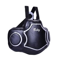 몸통보호대 복싱 격투기 MMA 합기도 체육관 주짓수, 마이크로파이버 가죽-블랙