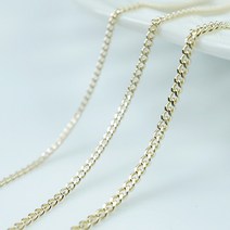 릴리앤코 14k 커브체인 목걸이 줄 5푼 7푼 1돈 (붕어장식)
