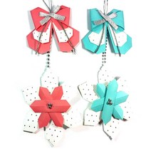 [종이종이]종이접기패키지 겨울 문걸이 모빌 눈꽃 만들기재료 세트, 1인용