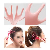유니원마켓 두피마사지기 두피지압기, 핑크, 1개