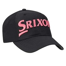 115842 Srixon Golf 남성용 비구조적 모자모든 사람에게 적합, 블랙 핑크, 블랙 핑크