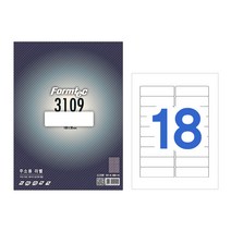 [ADU_2595514] (옵션 : 라벨용지-LS3109 (18칸)) 폼텍 라벨용지 100매, 600매