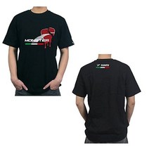 PRO-KODASKIN Motorcycle Style 100% Cotton Casual 반팔 O-Neck T Shirt for Ducati Monster 796, Medium, Black