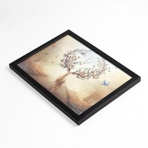 벽 걸이형 벽화 커버 가림막 그림 액자 표구 왁구 틀