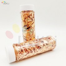 식용금박 금박지 금종이 글리터 반짝이 펄 식용 골드 플레이크 실버 호일 케이크 베이킹 장식 요리 예술 공, 02 Rose