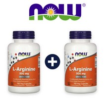 나우푸드 L아르기닌 아르기닌 L-Arginine 500mg 100캡슐 1+1